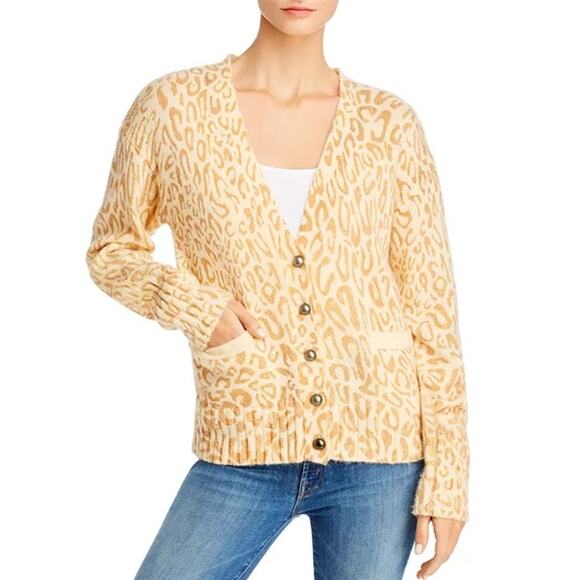Rebecca Minkoff Kerry Leopard-Print Cardigan S $250 - Picture 4 of 5